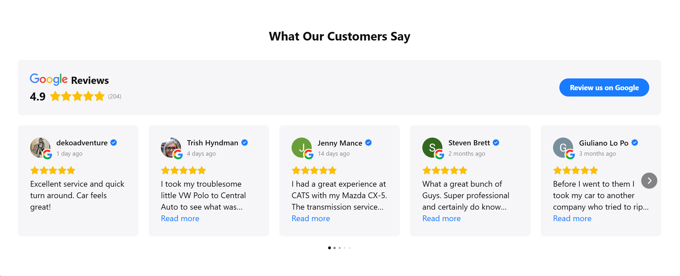 Central Automatics Transmission Service